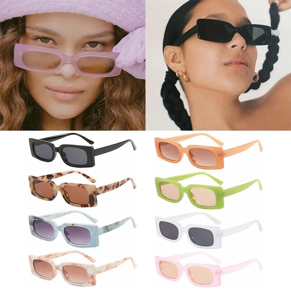 UV400 Shades Punk Eyewear Vintage Sunglasses Women Eyeglasses Retro Sun Glasses Rectangle